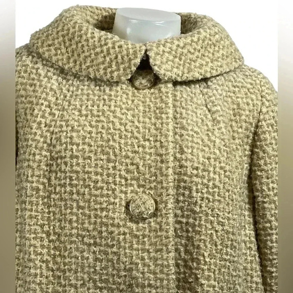 Vintage Custom Cloak Toronto Irish Tweed  Beige Button Jacket - Picture 3 of 11